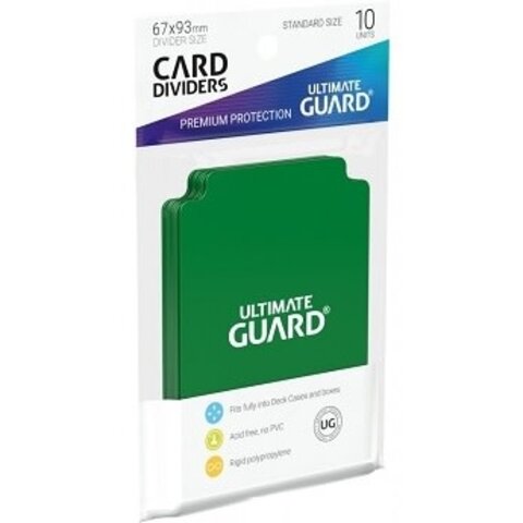 UG - CARD DIVIDERS (10ct) - Green