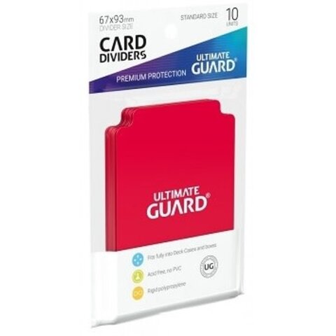 UG - CARD DIVIDERS (10ct) - Red