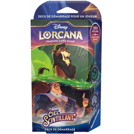 Ravensburger DISNEY LORCANA - SHIMMERING SKIES (FR) - Starter deck - Émeraude & Acier *9 AOÛT