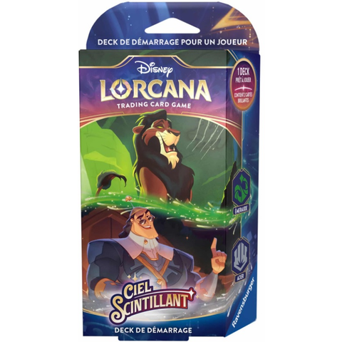 DISNEY LORCANA - SHIMMERING SKIES (FR) - Starter deck - Émeraude & Acier *AUGUST 9th