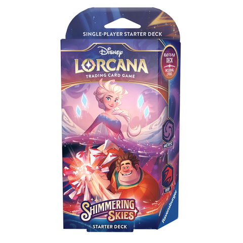 DISNEY LORCANA - SHIMMERING SKIES - Starter Deck - Amethyst & Ruby