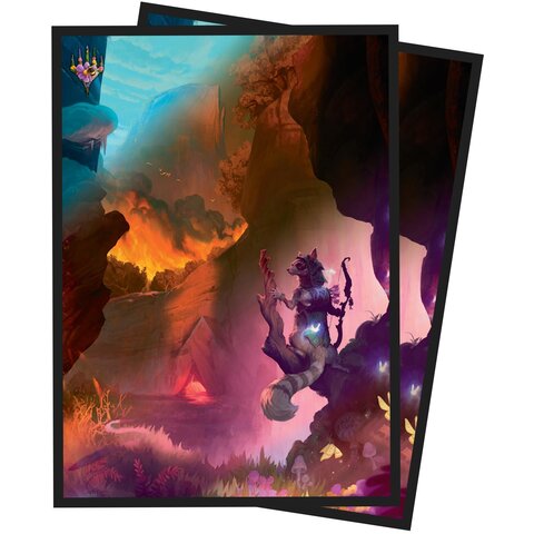 UP - D-PRO SLEEVES (100ct) - MTG - BLOOMBURROW - Red *26 JUILLET