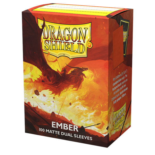 Arcane Tinmen DRAGON SHIELD - SLEEVES (100ct) - DUAL MATTE - Ember