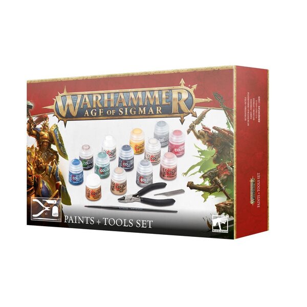 Games Workshop CITADEL - AOS - Paints + Tools Set