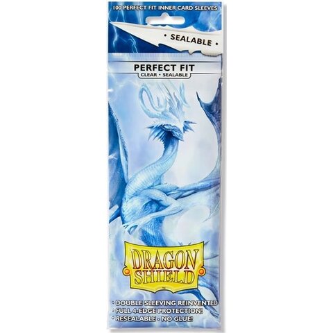 DRAGON SHIELD - SLEEVES (100ct) - PERFECT FIT - SEALABLE - Clear
