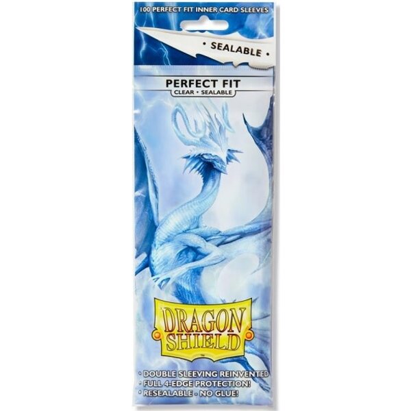 Arcane Tinmen DRAGON SHIELD - SLEEVES (100ct) - PERFECT FIT - SEALABLE - Clear