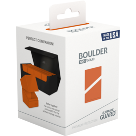 Ultimate Guard UG - DECK CASE - BOULDER (100+) - Solid Orange *13 SEPT