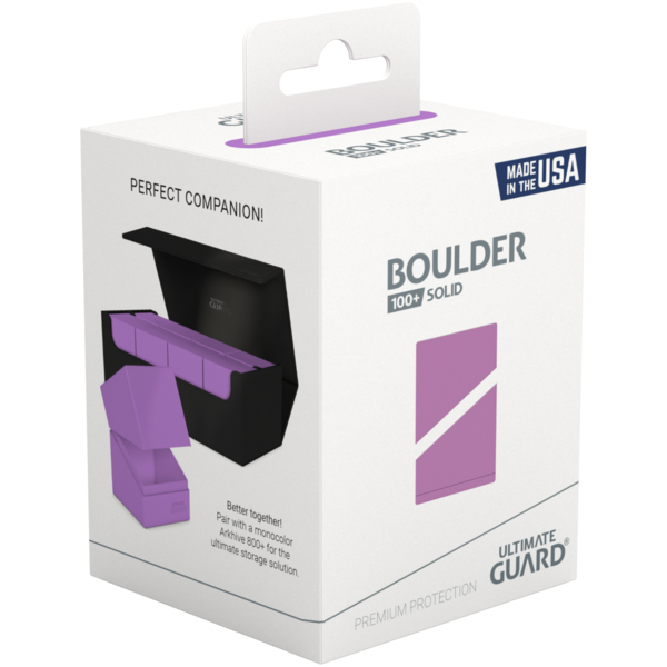 Ultimate Guard UG - DECK CASE - BOULDER (100+) - Solid Lavender *13 SEPT