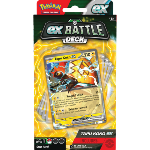 POKEMON - BATTLE DECKS - Tapu Koko EX *18 OCT