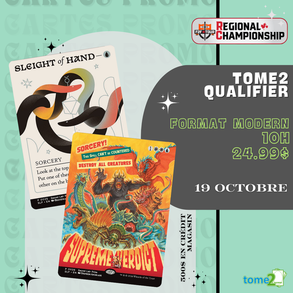  MTG - RCQ F2F - TOME2 Qualifier - 19 octobre -10h