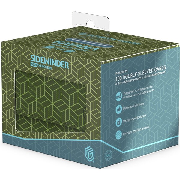 Ultimate Guard UG - DECK CASE - SIDEWINDER (100+) - Ajiro - Green/Light Blue