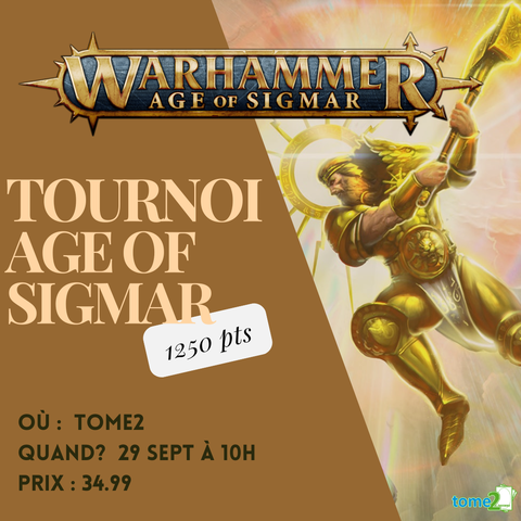 Tournoi AGE OF SIGMAR - 1250pts