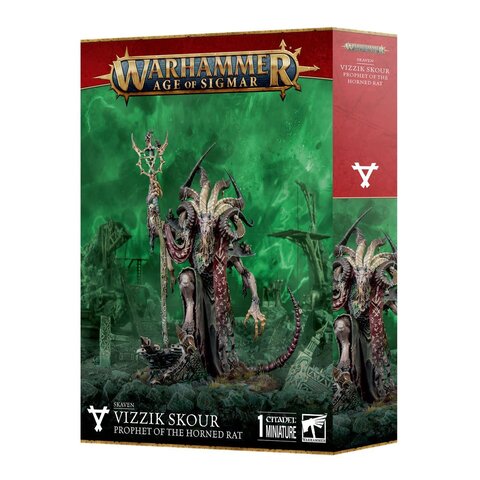 AOS - SKAVEN - Vizzik Skour Prophet Horned *preorder