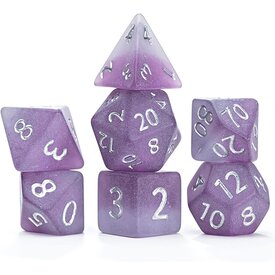 Gate Keeper Games SEA GLASS DICE - 7DIE SET - The Black Pearl