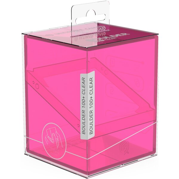 Ultimate Guard UG - DECK CASE - BOULDER (100+) - Clear Rhodonite