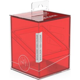 Ultimate Guard UG - DECK CASE - BOULDER (100+) - Clear Ruby