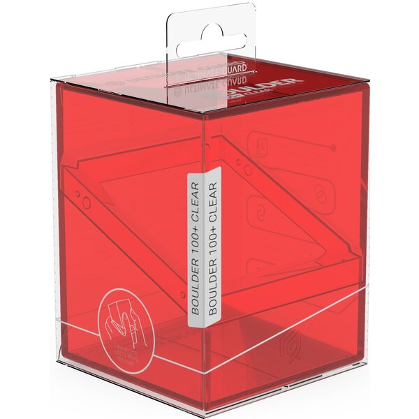 Ultimate Guard UG - DECK CASE - BOULDER (100+) - Clear Ruby
