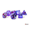 CHESSEX - NEBULA - 7 DICE SET - Mega-Hedral - Nocturnal/Blue Luminary
