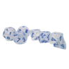 CHESSEX - BOREALIS - 7 DICE SET - Mega-Hedral Icicle/Light Blue Luminary