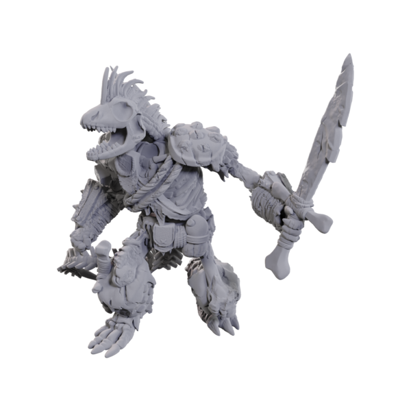 WIZKIDS DND - UNPAINTED MINIS - WV23 - Lizardfolk Skeleton