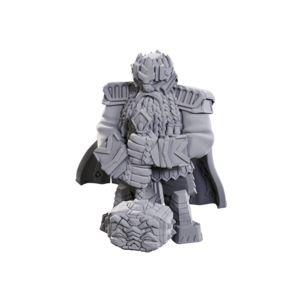 WIZKIDS PATHFINDER - UNPAINTED MINIS - WV23 - Male Dwarf Champion Hight-Level