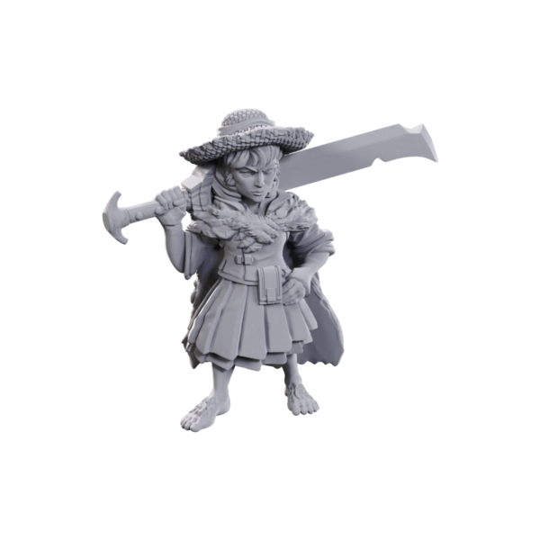 WIZKIDS PATHFINDER - UNPAINTED MINIS - WV23 - Female Halfling Magus - Low-Level