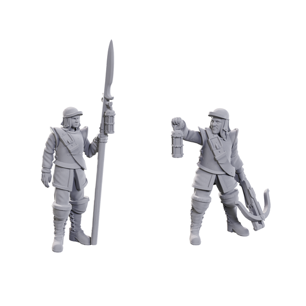 WIZKIDS DND - UNPAINTED MINIS - WV23 - Roadwardens Male & Female