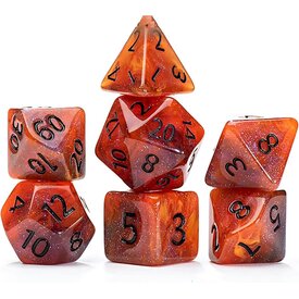 Gate Keeper Games AETHER DICE - 7DICE SET - Fireball