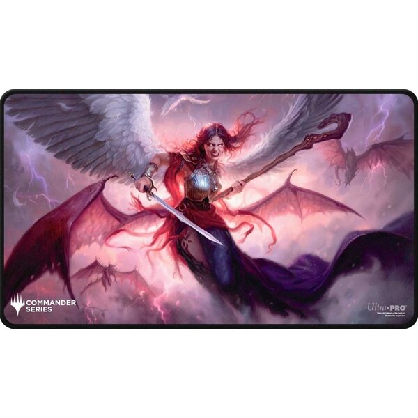MTG (À VENIR) UP - PLAYMAT - BLACK STITCHED - MTG - COMMANDER SERIES - THREE COLOR WEDGE - Kaalia