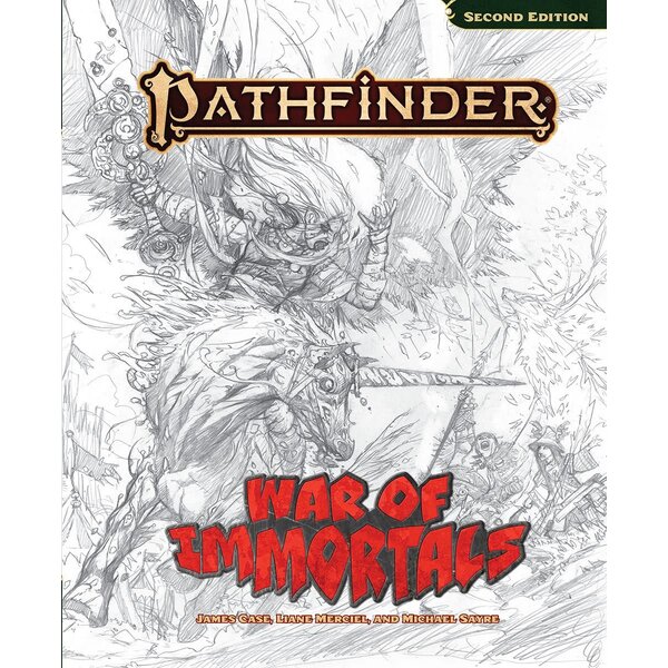 Paizo PATHFINDER - 2e - SKETCH COVER EDITION - War of Immortals