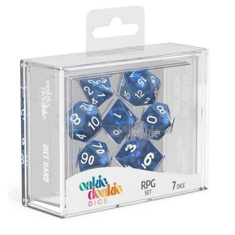 OAKIE DOAKIE - 7DIE SET - MARBLE - Blue