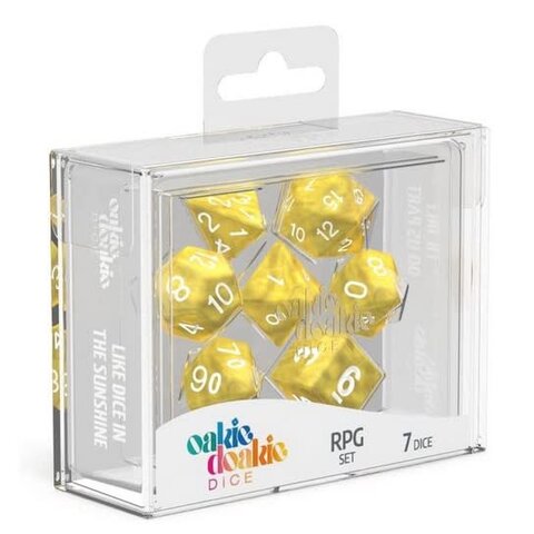 OAKIE DOAKIE - 7DIE SET - MARBLE - Yellow