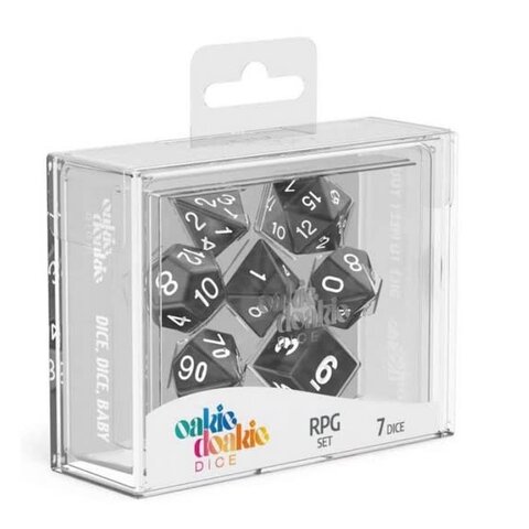 OAKIE DOAKIE - 7DIE SET - MARBLE - Black