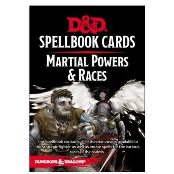 Wizards of the Coast DND - SPELLBOOK CARDS - Martial Powers & Races