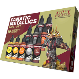Army Painter ARMY PAINTER - WARPAINTS - FANATIC - 10 COLOUR - Metallics Set