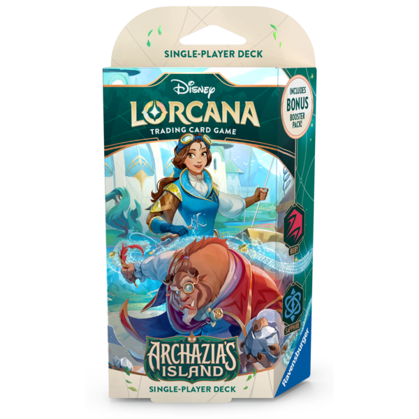 Ravensburger (7 MARS) DISNEY LORCANA - ARCHAZIA’S ISLAND - STARTER DECK - Ruby & Sapphire
