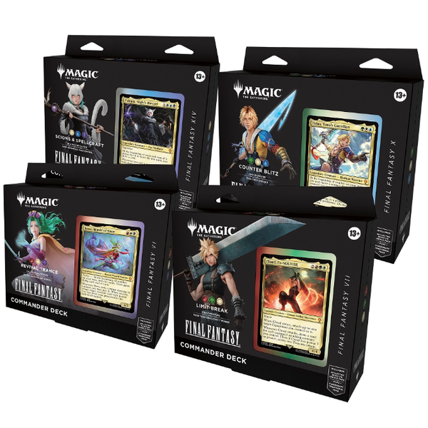 Wizards of the Coast MTG - FINAL FANTASY - COMMANDER DECK - Set of 4