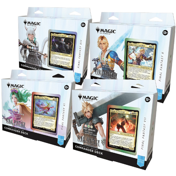 Wizards of the Coast MTG - FINAL FANTASY - COMMANDER COLLECTOR DECK - Set of 4