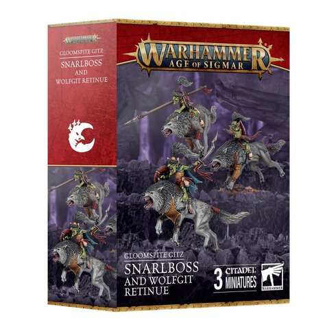 AOS - GLOOMSPITE GITZ - Snarlboss and Wolfgit Retinue