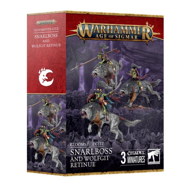 Gloomspite Gitz AOS - GLOOMSPITE GITZ - Snarlboss and Wolfgit Retinue