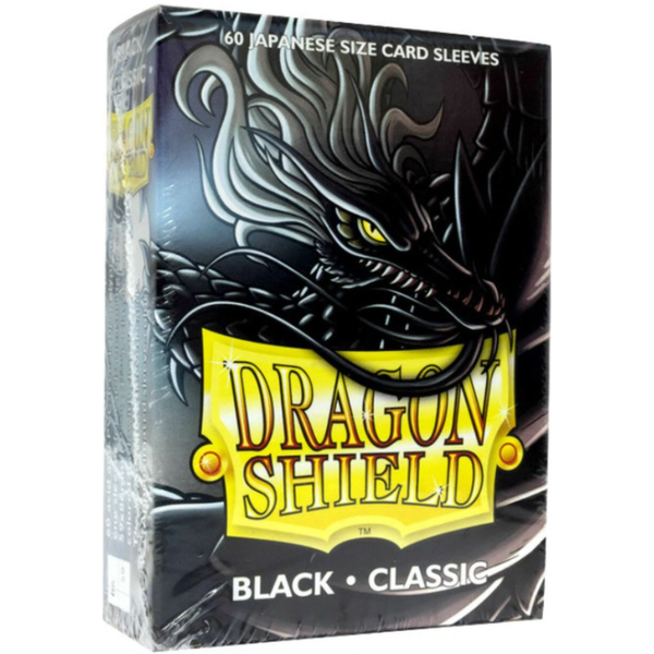 Arcane Tinmen DRAGON SHIELD - SLEEVES (60ct) - JAPANESE - CLASSIC - Black