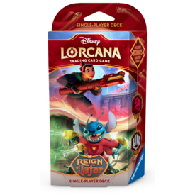 Ravensburger DISNEY LORCANA - REIGN OF JAFAR - STARTER DECK - Ruby & Steel