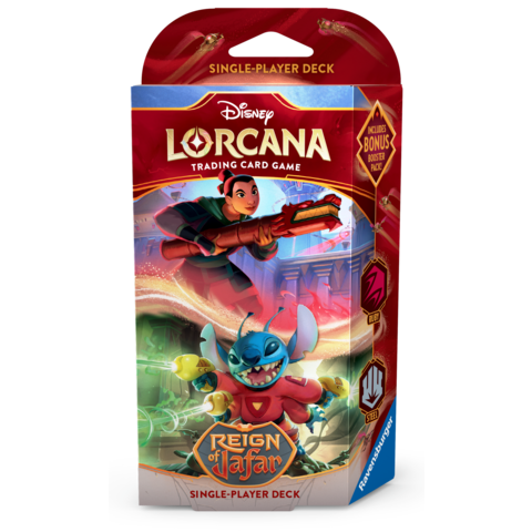 DISNEY LORCANA - REIGN OF JAFAR - STARTER DECK - Ruby & Steel