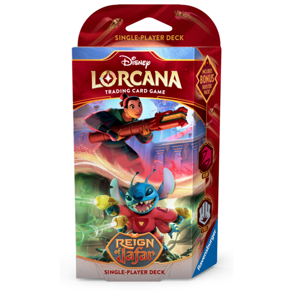 Ravensburger DISNEY LORCANA - REIGN OF JAFAR - STARTER DECK - Ruby & Steel