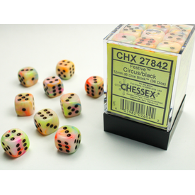 CHESSEX CHESSEX - FESTIVE - 36D6 - Circus/Black