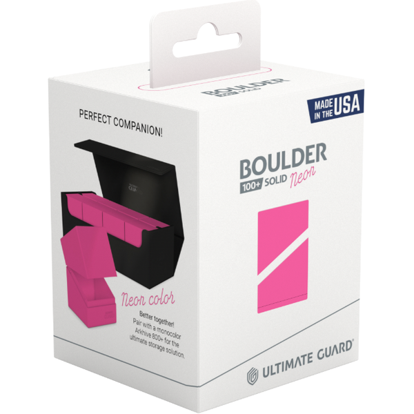 Ultimate Guard UG - DECK CASE - BOULDER (100+) - NEON - Pink