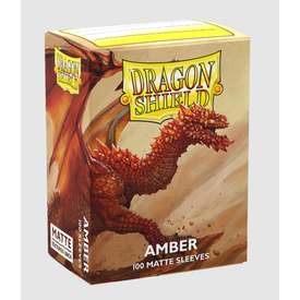 Arcane Tinmen DRAGON SHIELD - SLEEVES (100ct) - MATTE - Amber