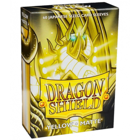 Arcane Tinmen DRAGON SHIELD - SLEEVES (60ct) - JAPANESE - MATTE - Yellow