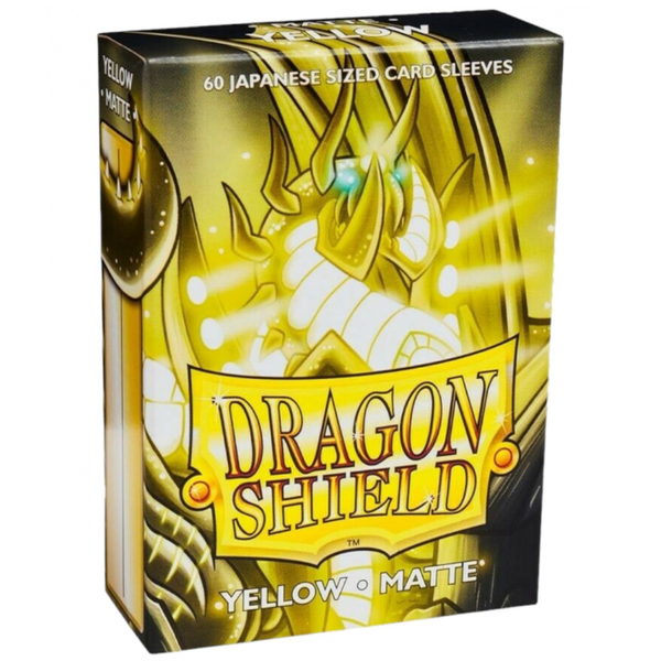 Arcane Tinmen DRAGON SHIELD - SLEEVES (60ct) - JAPANESE - MATTE - Yellow