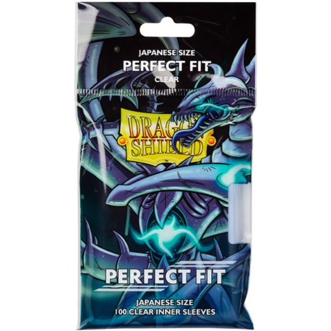 DRAGON SHIELD - SLEEVES (100ct) - JAPANESE - PERFECT FIT - TOPLOAD - Clear